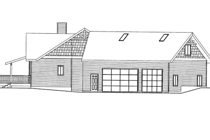 Architectural House Design - Exterior - Other Elevation for Ranch House Plan #117-848 - 2 bed, 2.5 bath