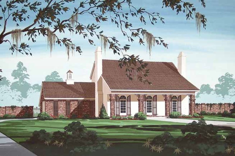Home Plan - Traditional Exterior - Front Elevation Plan #45-417