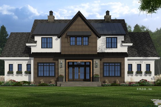 Exterior - Front Elevation 3 for Farmhouse House Plan #51-1255 - 5 bed, 4.5 bath