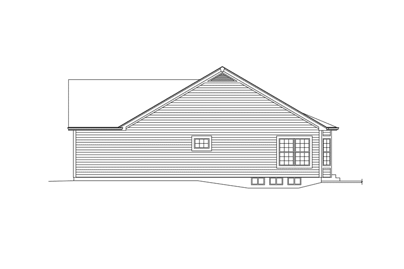 Home Plan - Exterior - Other Elevation 1 for Cottage House Plan #57-619 - 2 bed, 1 bath