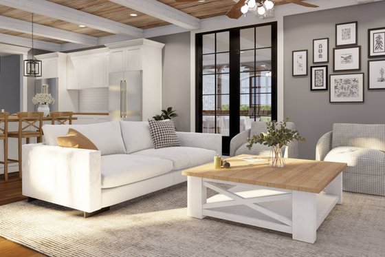 Craftsman Interior - Family Room Plan #923-65