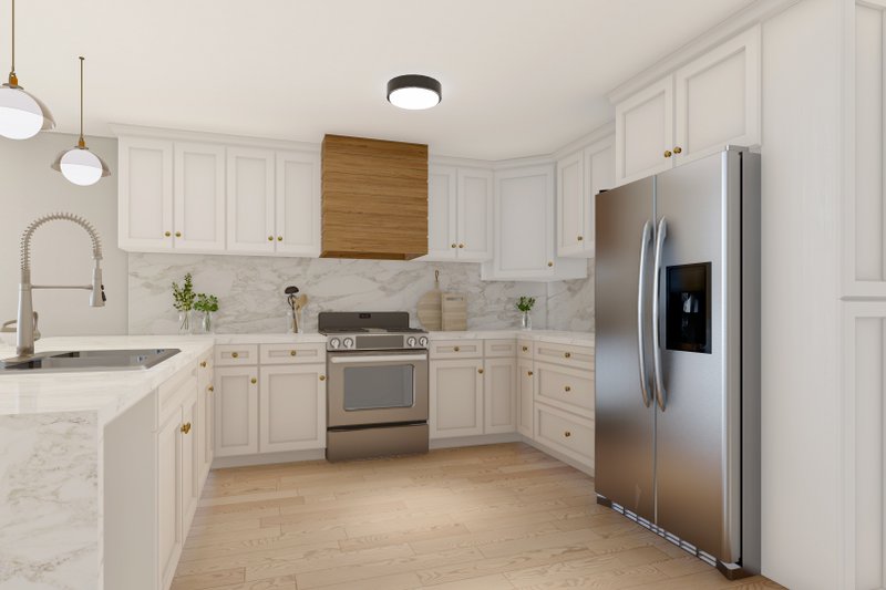 House Plan Design - Interior - Kitchen for Farmhouse House Plan #1117-13 - 2 bed, 2.5 bath
