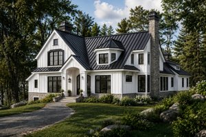 Dream House Plan - Exterior - Front Elevation for Farmhouse House Plan #928-447 - 4 bed, 4.5 bath