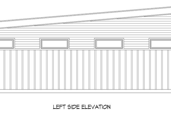 Exterior - Other Elevation for Contemporary House Plan #932-943, 0 bath