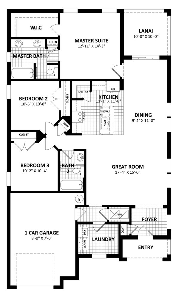 Traditional Floor Plan - Main Floor Plan #1058-242