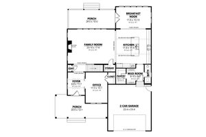 Floor Plan - Main Floor for Country House Plan #1080-3 - 4 bed, 3.5 bath