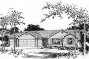 Ranch Style House Plan - 3 Beds 2 Baths 1418 Sq/Ft Plan #22-469 
