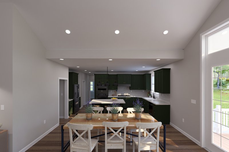 Architectural House Design - Interior - Dining Room for Craftsman House Plan #1060-496 - 3 bed, 2.5 bath