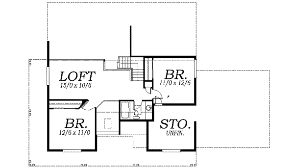 Victorian Floor Plan - Upper Floor Plan #130-103
