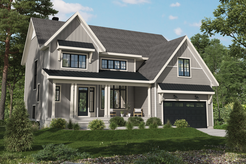 Farmhouse Style House Plan - 5 Beds 2.5 Baths 3187 Sq/Ft Plan #25-4961