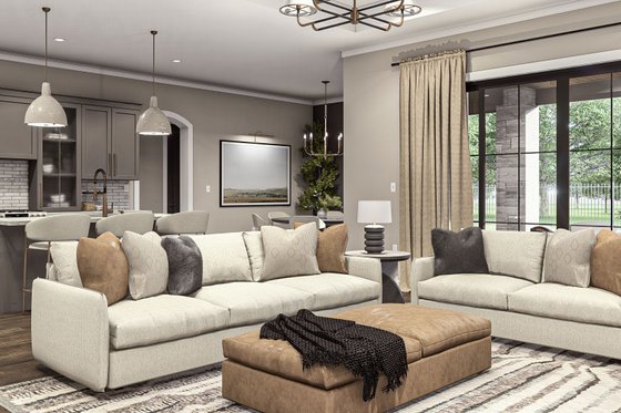 Interior - Family Room for Modern House Plan #455-443 - 3 bed, 2.5 bath