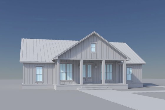 Exterior - Front Elevation 9 for Farmhouse House Plan #430-432 - 4 bed, 3 bath