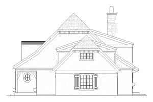 Exterior - Other Elevation 1 for European House Plan #901-6 - 3 bed, 2.5 bath