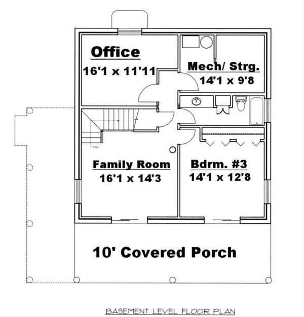Dream House Plan - Log Floor Plan - Lower Floor Plan #117-556