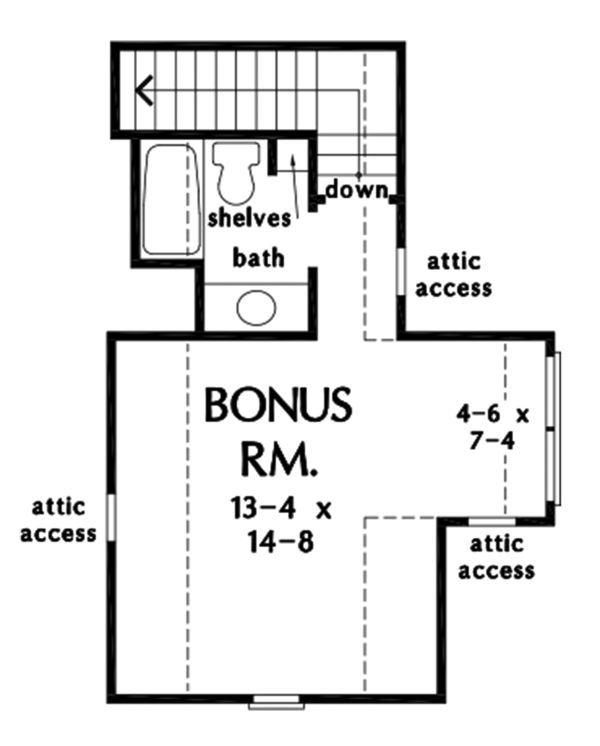 Home Plan - Farmhouse Floor Plan - Upper Floor Plan #929-1114