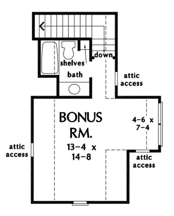 Dream House Plan - Farmhouse Floor Plan - Upper Floor Plan #929-1114