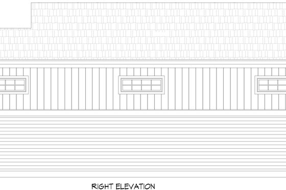 Exterior - Other Elevation 1 for Craftsman House Plan #932-996, 0 bath