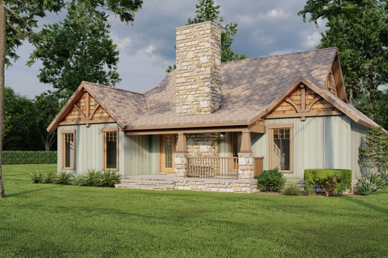 Exterior - Other Elevation 3 for Craftsman House Plan #17-2908 - 3 bed, 2 bath