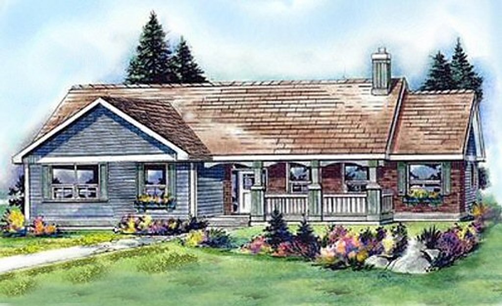 Ranch Style House Plan - 3 Beds 3 Baths 1787 Sq/Ft Plan #427-9
