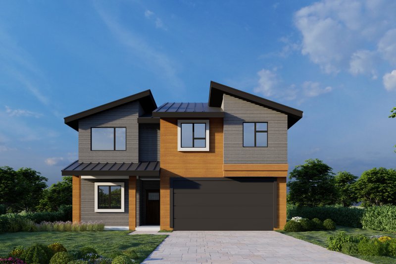 Contemporary Style House Plan - 4 Beds 3 Baths 1733 Sq/Ft Plan #112-233