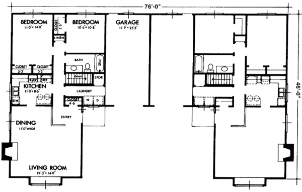 Architectural House Design - Contemporary Floor Plan - Main Floor Plan #320-1237