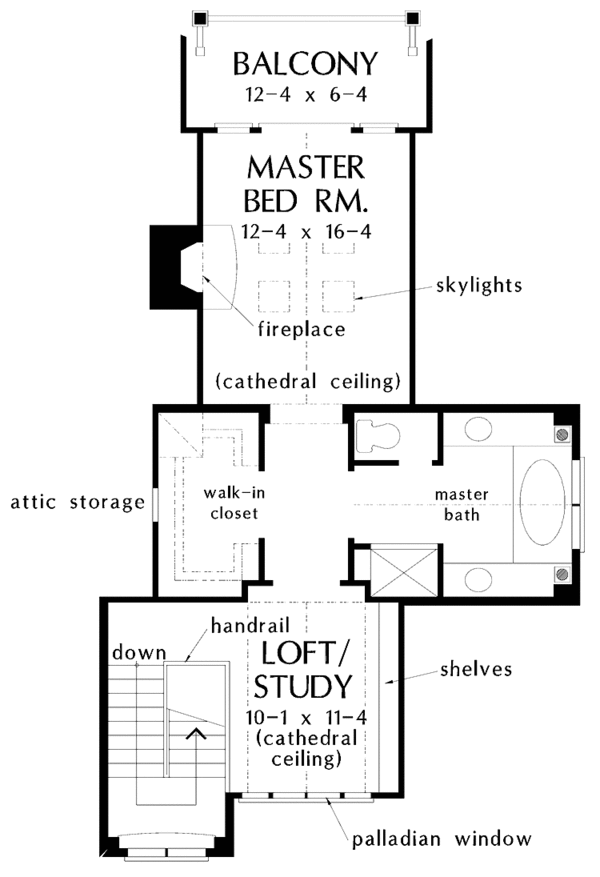 Country Floor Plan - Upper Floor Plan #929-370