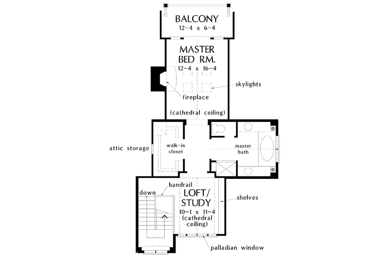 Home Plan - Floor Plan - Upper Floor for Country House Plan #929-370 - 3 bed, 2 bath