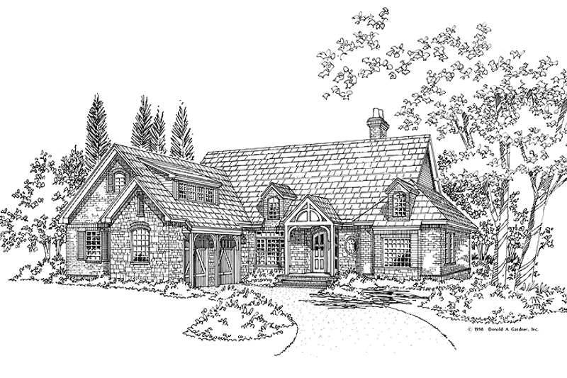 Architectural House Design - Exterior - Front Elevation 8 for Craftsman House Plan #929-407 - 4 bed, 3.5 bath
