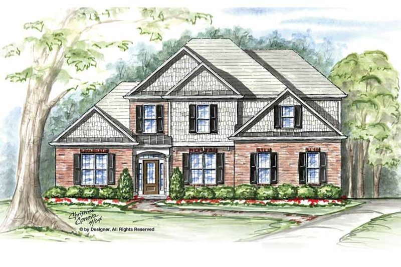 Home Plan - Exterior - Front Elevation 3 for Craftsman House Plan #54-306 - 3 bed, 2.5 bath