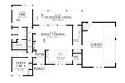 Contemporary Style House Plan - 4 Beds 3 Baths 2200 Sq/Ft Plan #48-1155 