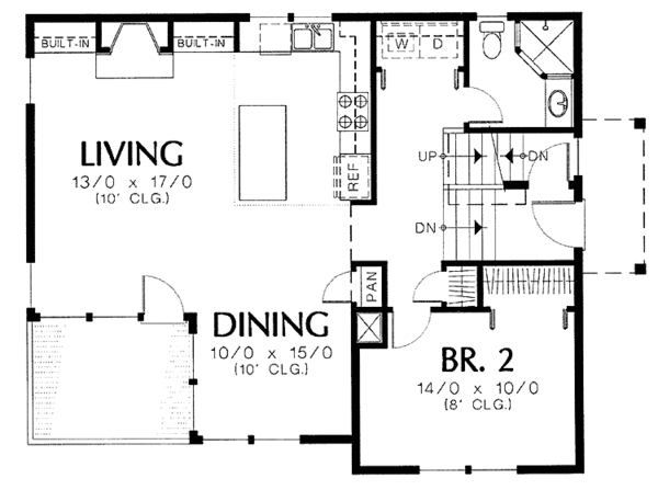 House Plan Design - Craftsman Floor Plan - Upper Floor Plan #48-775