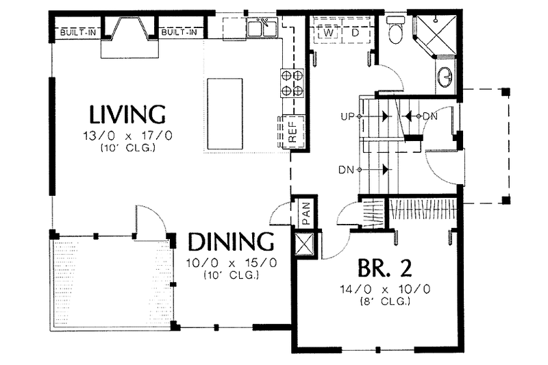 Architectural House Design - Floor Plan - Upper Floor for Craftsman House Plan #48-775 - 3 bed, 3.5 bath