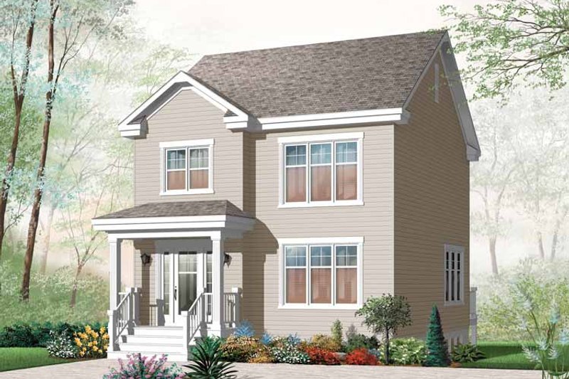Architectural House Design - Country Exterior - Front Elevation Plan #23-2552