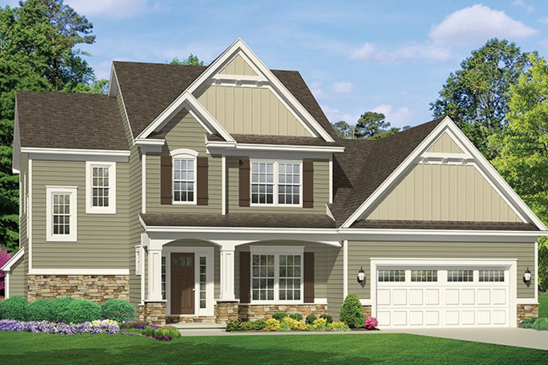 Dream House Plan - Exterior - Front Elevation 4 for Traditional House Plan #1010-118 - 3 bed, 2.5 bath