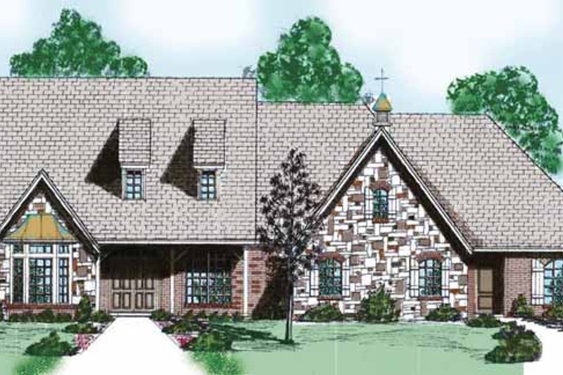 Dream House Plan - Traditional Exterior - Front Elevation Plan #52-250
