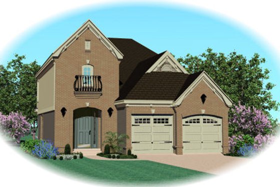 Exterior - Front Elevation for Traditional House Plan #81-13631 - 4 bed, 2.5 bath