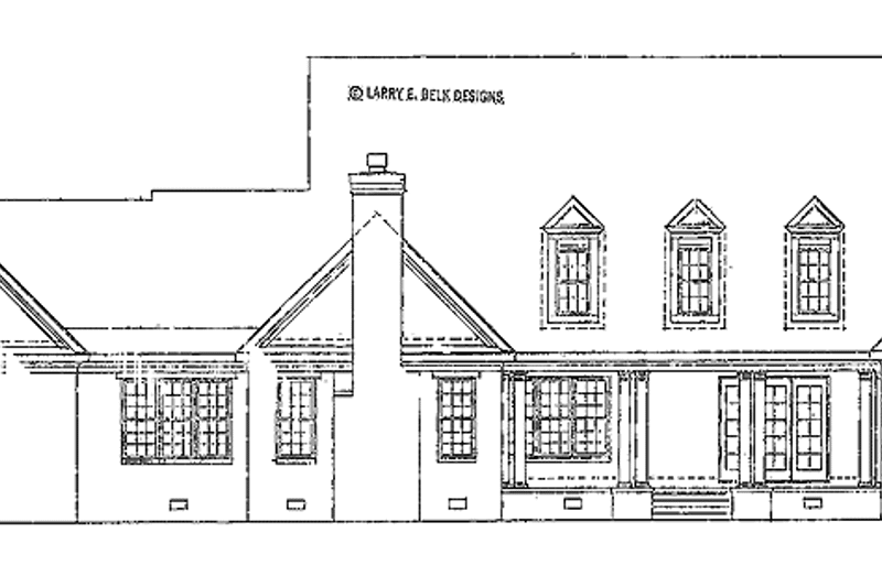 Home Plan - Exterior - Rear Elevation for Country House Plan #952-231 - 4 bed, 4.5 bath
