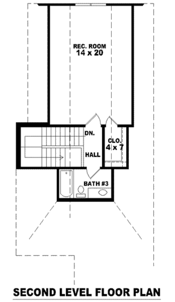 Southern Floor Plan - Upper Floor Plan #81-1307