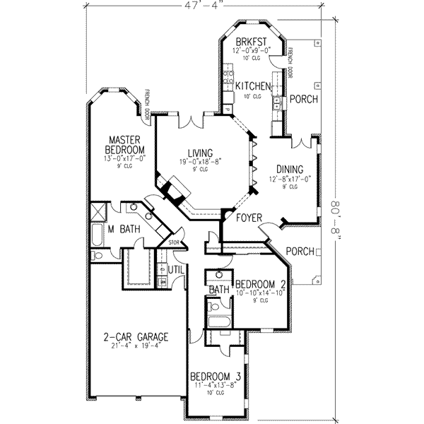 Home Plan - European Floor Plan - Main Floor Plan #410-240