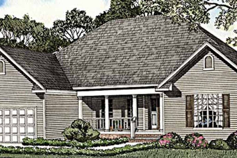 Home Plan - Country Exterior - Front Elevation Plan #17-3255