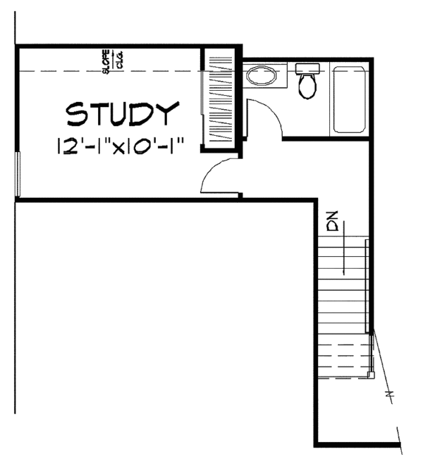 Home Plan - Bungalow Floor Plan - Upper Floor Plan #320-926