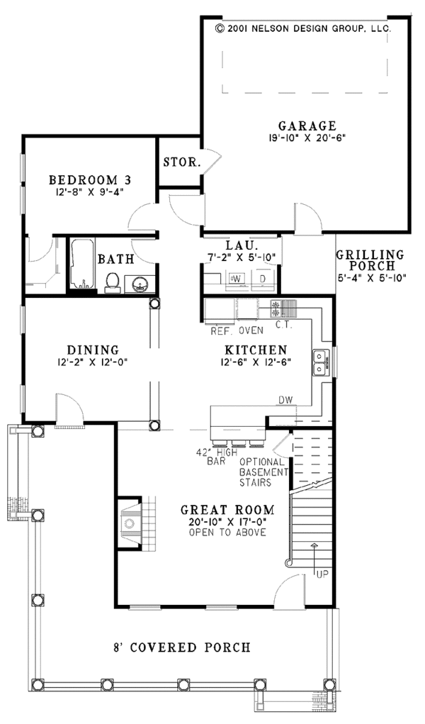 House Plan Design - Classical Floor Plan - Main Floor Plan #17-3238