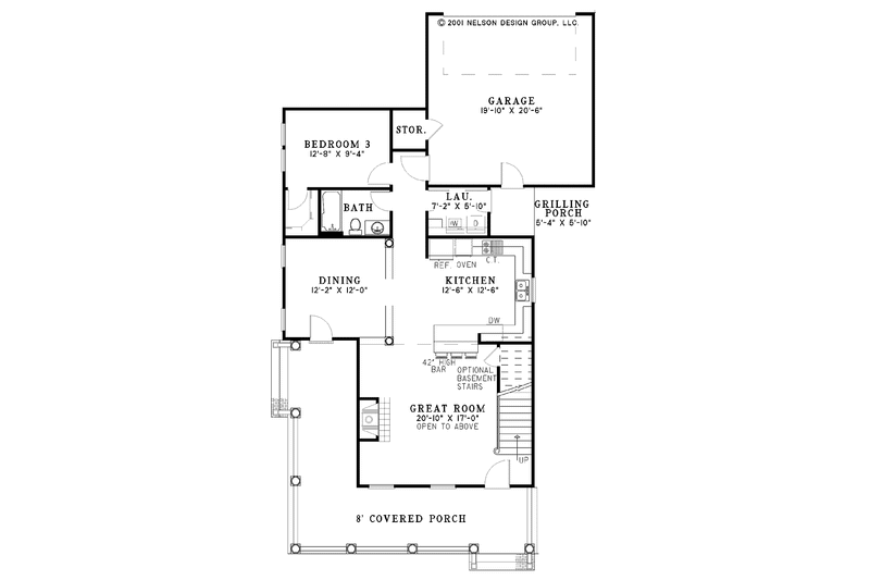 Home Plan - Floor Plan - Main Floor for Classical House Plan #17-3238 - 3 bed, 3 bath