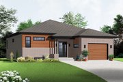 Contemporary Style House Plan - 2 Beds 1 Baths 1283 Sq/Ft Plan #23-2575 