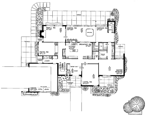 Dream House Plan - Contemporary Floor Plan - Main Floor Plan #72-770