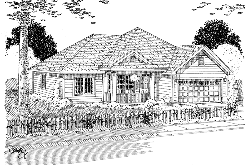 House Design - Traditional Exterior - Front Elevation Plan #513-2144