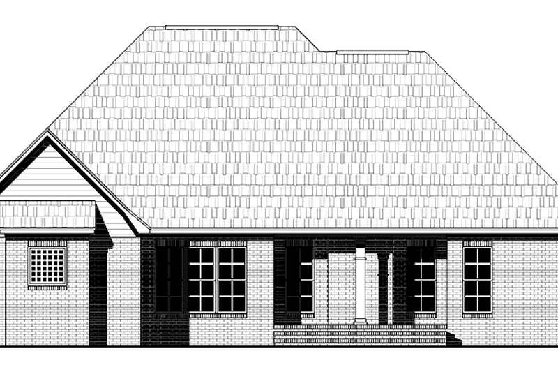 Home Plan - Exterior - Rear Elevation for Traditional House Plan #21-426 - 3 bed, 2 bath
