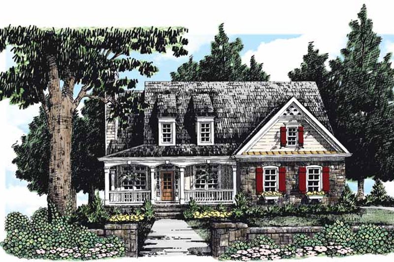 Dream House Plan - Country Exterior - Front Elevation Plan #927-281