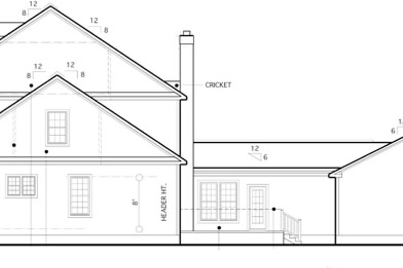 Home Plan - Exterior - Other Elevation for Colonial House Plan #1053-56 - 4 bed, 4.5 bath