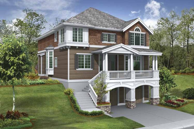 House Design - Craftsman Exterior - Front Elevation Plan #132-383